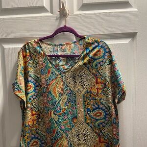 Colorful Paisley Women's Top